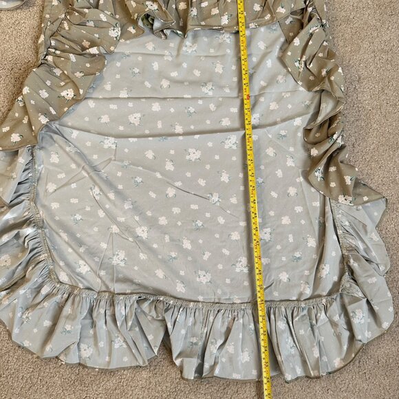 WeWoreWhat Green Floral High-Low Ruffle Maxi Dress Size S Feminine Cottagecore - Picture 9 of 13